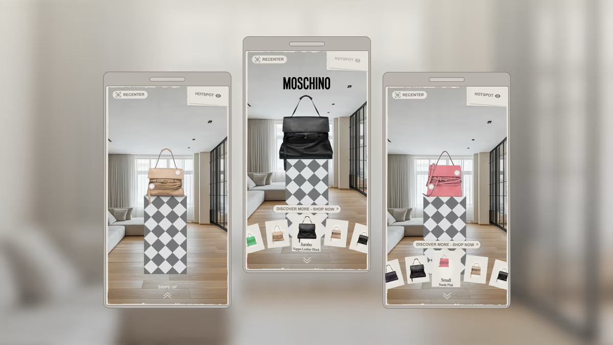 Preview of Moschino AR Marketing Experience powered by 8th Wall