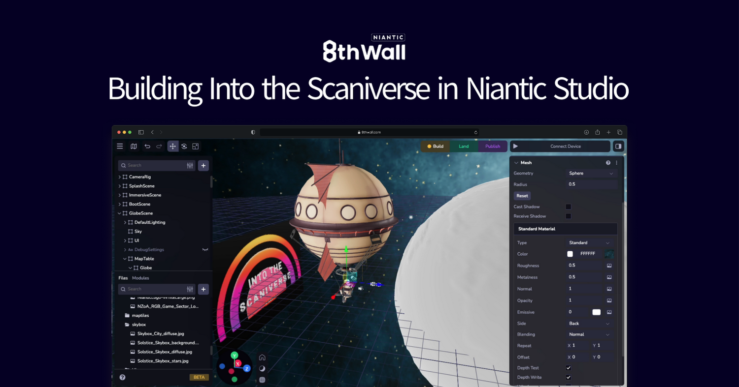image of into the scaniverse inside the Niantic Studio browser