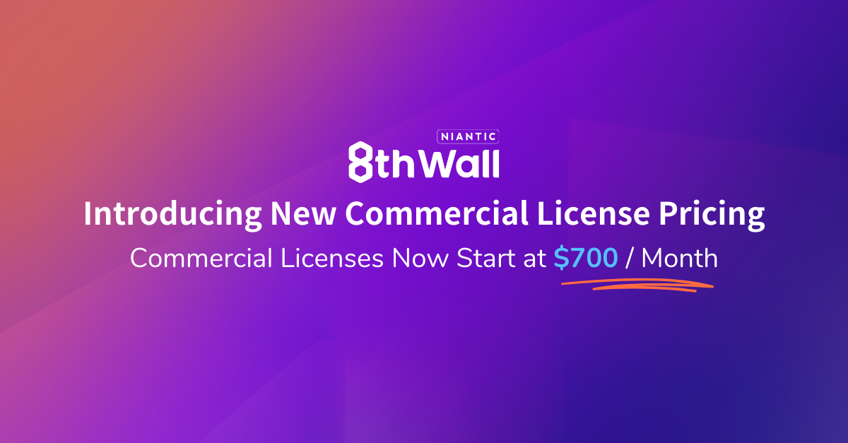 New Commercial License Pricing Image Show Reduced Cost to 700 dollar per month